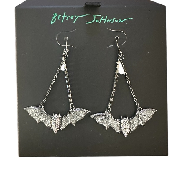 Betsey Johnson Jewelry - Betsey Johnson bat earrings!